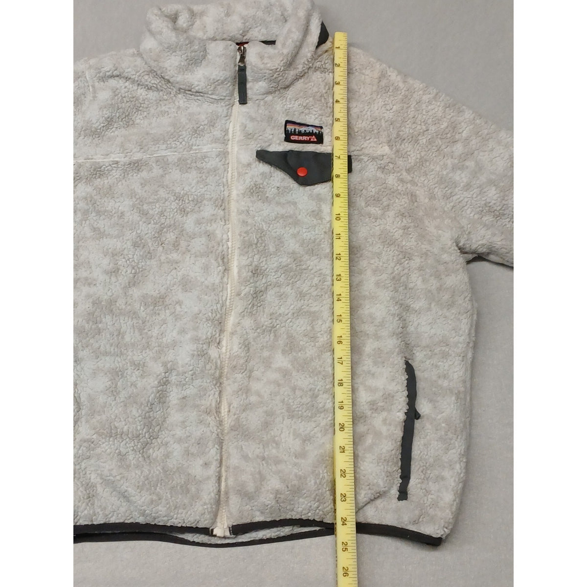 Gerry (No Size) Gray Fluff Zip Down Sherpa