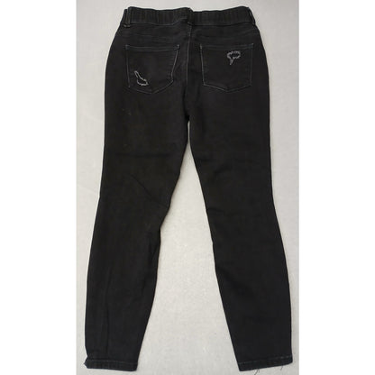 Maurices (Medium) Black Short Super High Rise Rugged Jeans