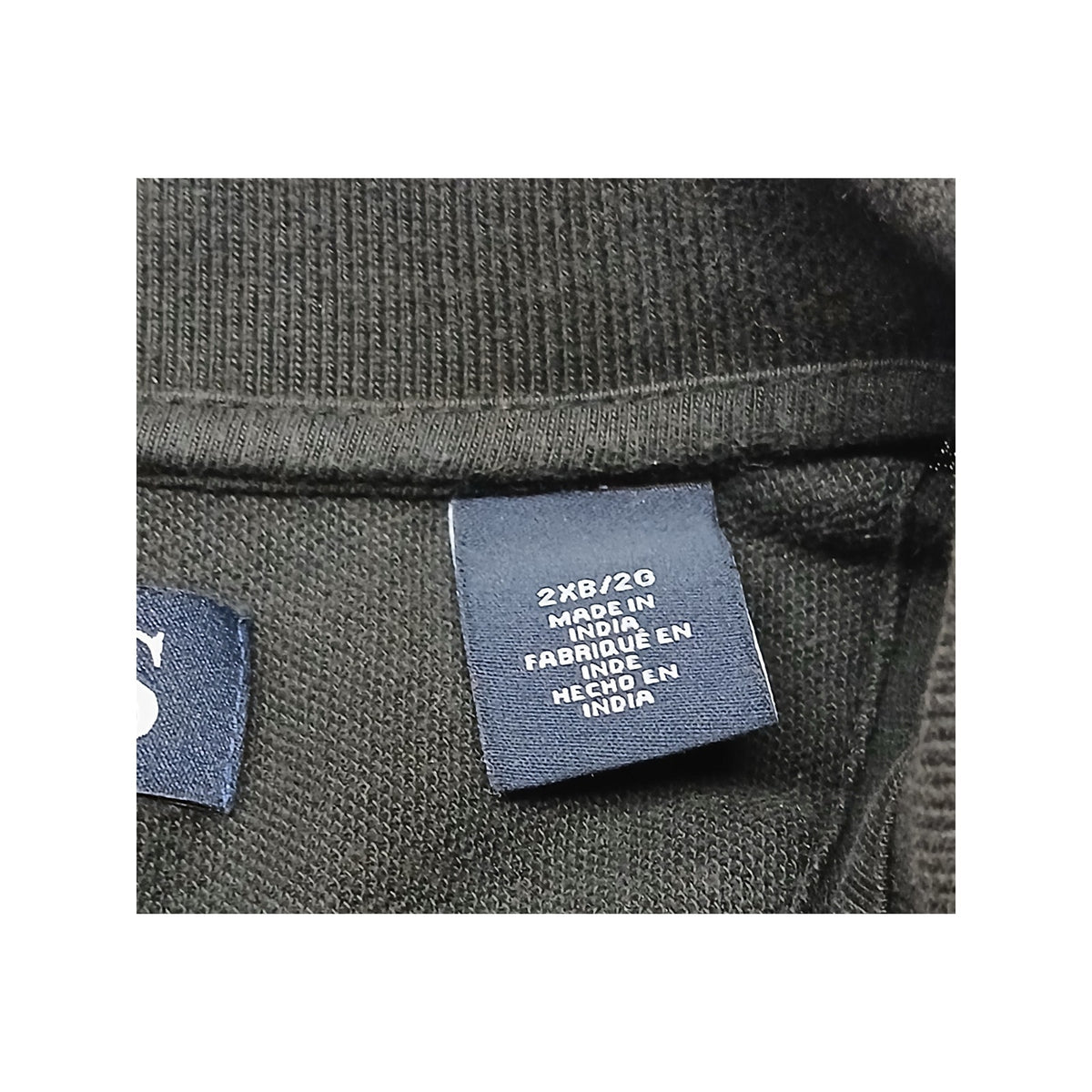 CHAPS (2XB) Black Loose Polo Button Collar Cotton Shirt