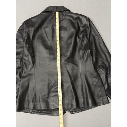Worthington (Large) Vintage Genuine Basic Zip Leather Jacket