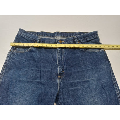 Wrangler (40x32) Men's Straight Fit Blue Denim Jeans