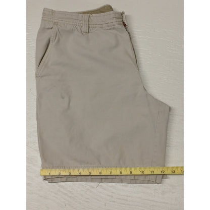 IZOD Saltwater (36) Ivory Khaki Chino Dress Shorts