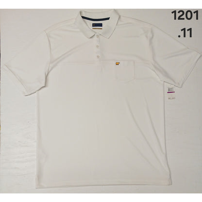 Jack Nicklaus Stay Dri (2XL) White Short Sleeve Button Polo