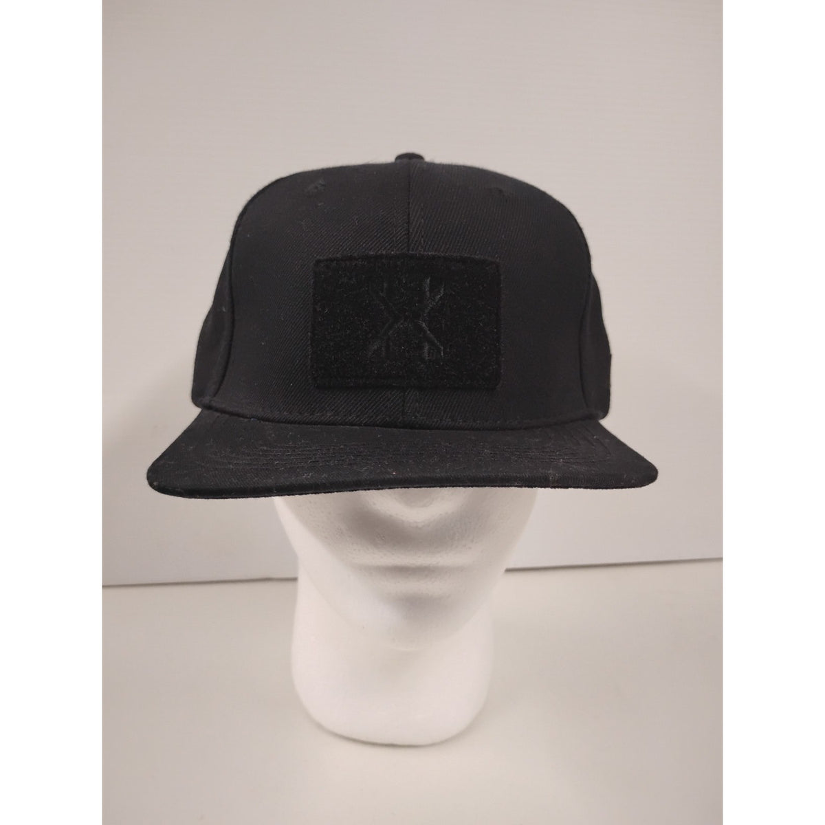 HK-ARMY (OSFM) All Black Graphic Hat Snapback Cap
