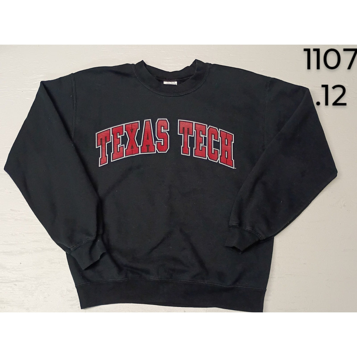 Texas Tech Raiders (Small) Vintage Black Crewneck Sweatshirt