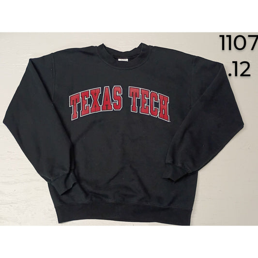 Texas Tech Raiders (Small) Vintage Black Crewneck Sweatshirt