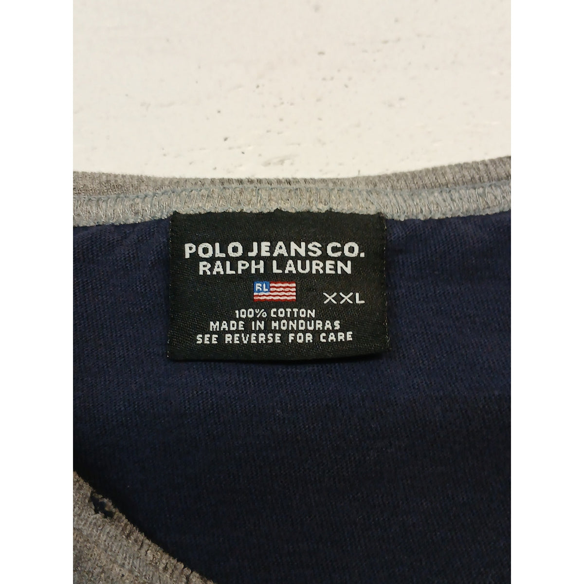 Polo Ralph Lauren (2XL) Navy Blue Vintage Crew Neck TShirt