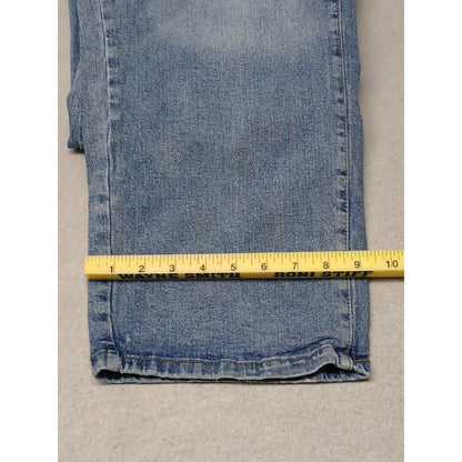 Sonoma (22W) High Rise Straight Cotton Blend Blue Denim Jeans