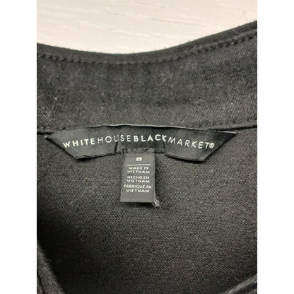 White House Black Market All Black (8) Women's Coat
