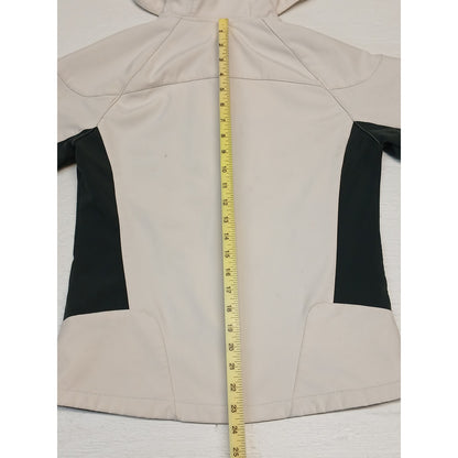 Free Country (Small) Cream Full Zip Athletic Outwear Jacket