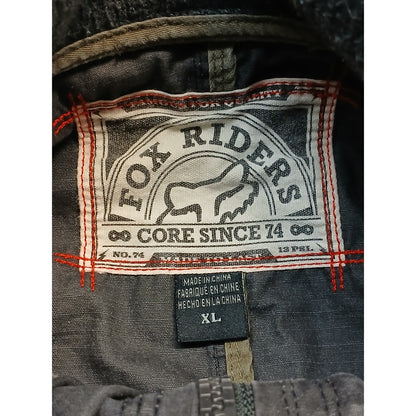 Fox Riders Co. (XL) Vintage Charcoal Heavy Cargo Jacket