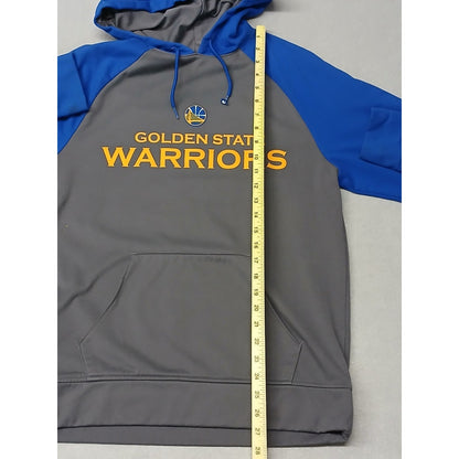 Adidas (Small) NBA Golden State Warriors Slit Pocket String Pullover Hoodie