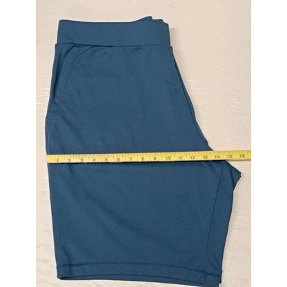 32 Cool (2XL) Mens Stretch Athletic Chino Blue Shorts