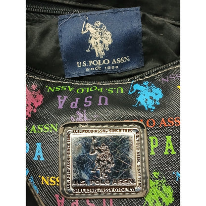 U.S. Polo Assn. Nylon Multicolor Logo Shoulder Tote Bag