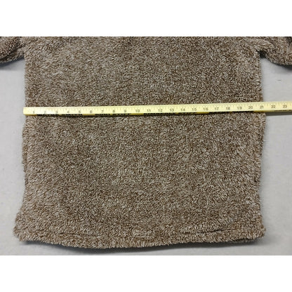 Alpine Sherpa (Medium) Brown Quarter Zip Pullover Sweatshirt