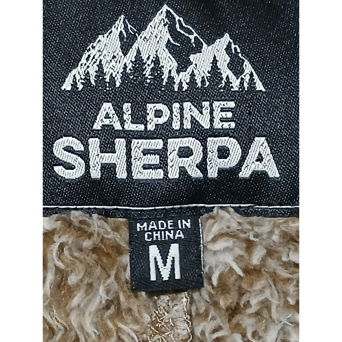 Alpine Sherpa (Medium) Brown Quarter Zip Pullover Sweatshirt