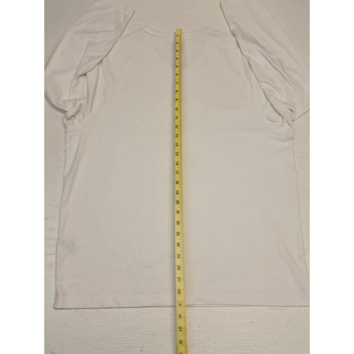 Tasso Elba (XL) White V-Neck Supima Cotton Sweatshirt