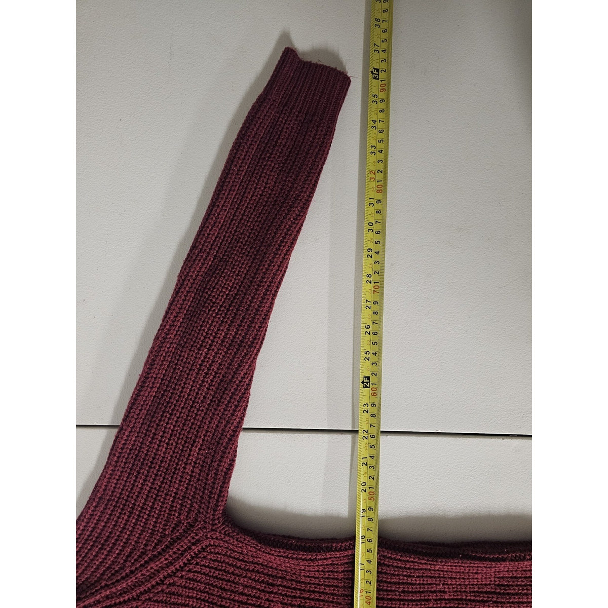 Charlotte Russe (Small) Women's Maroon V-Neck Sweatshirt