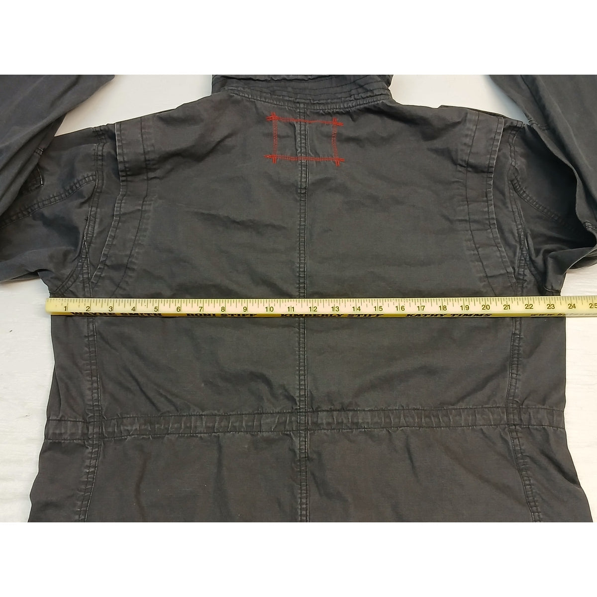 Fox Riders Co. (XL) Vintage Charcoal Heavy Cargo Jacket