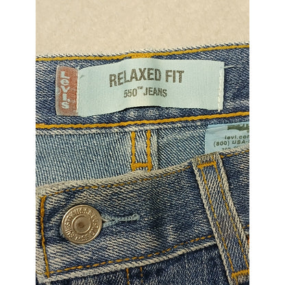 Levis (30x32) Men's 550 Straight Leg Blue Denim Jeans