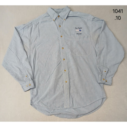 Lee Sport (Medium) Vintage Plaid NFL Patriots Dress Shirt