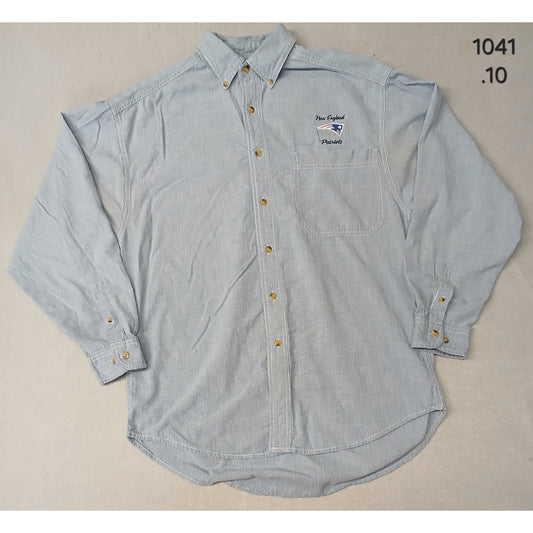 Lee Sport (Medium) Vintage Plaid NFL Patriots Dress Shirt