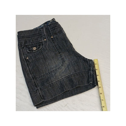 One 5 One (6) Grey Distressed Stretched Cuffed Shorts
