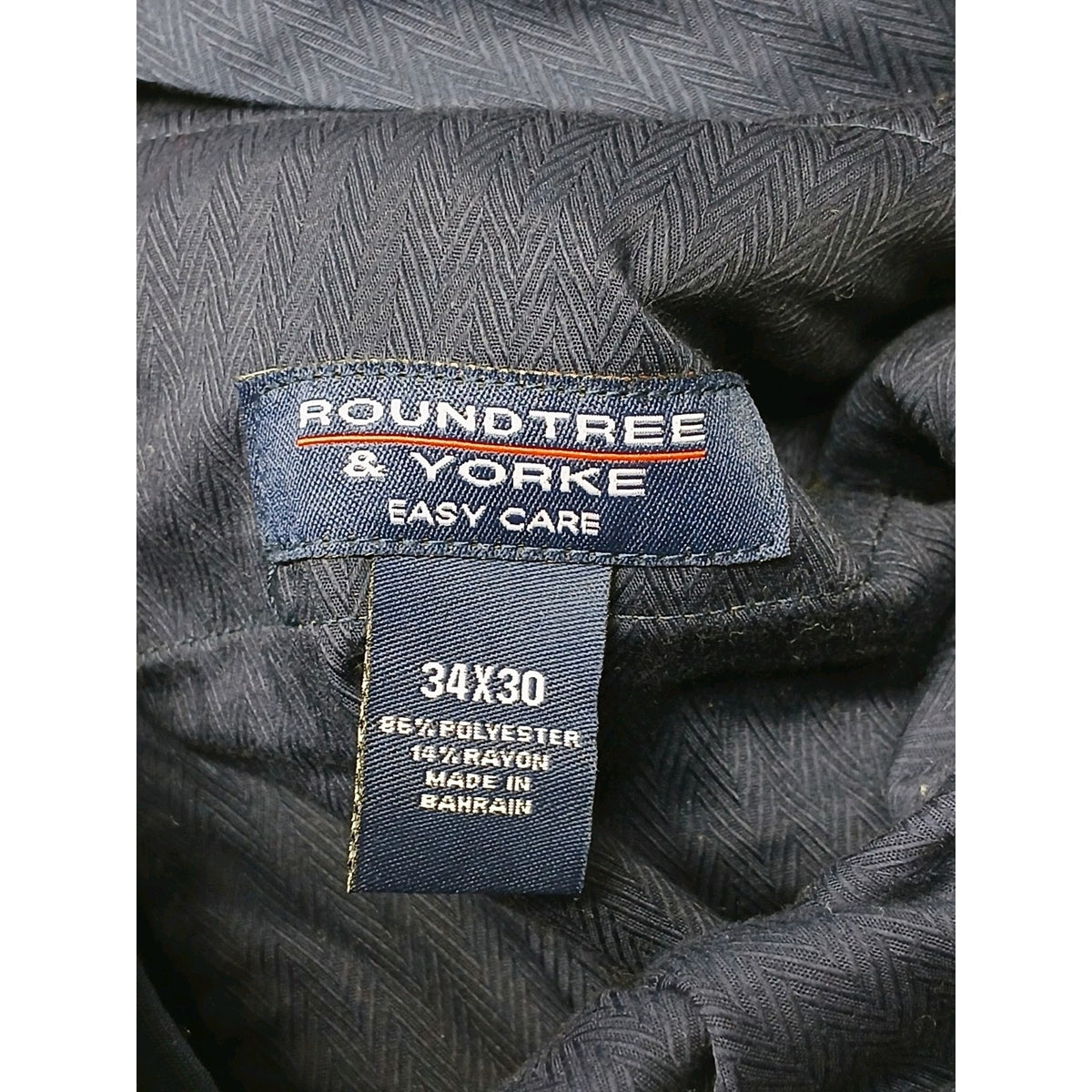 Roundtree & Yorke (34x30) Easy Care Striped Dress Slacks