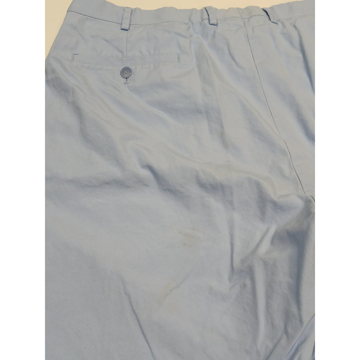 Alan Flusser (42) Light Blue Flat Front Dress Chino Shorts