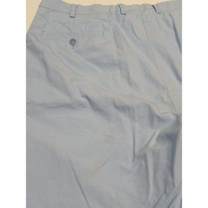 Alan Flusser (42) Light Blue Flat Front Dress Chino Shorts