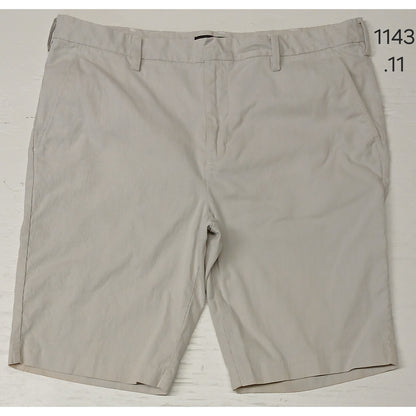 Express (36) Beige Slim Fit Pin Stripe Chino Dress Shorts