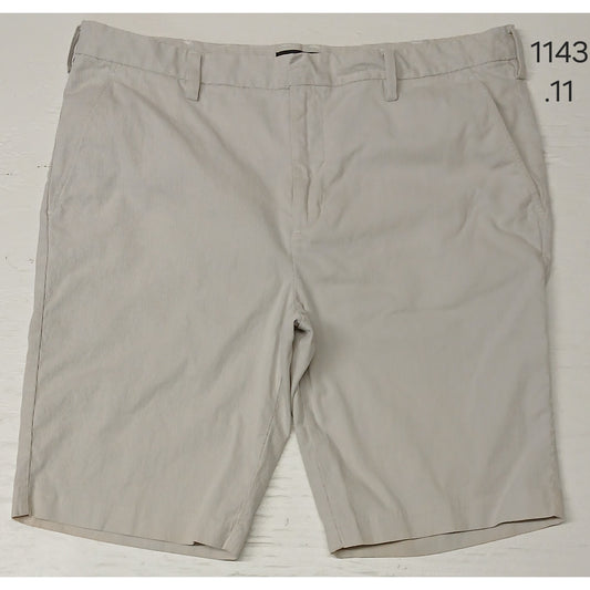 Express (36) Beige Slim Fit Pin Stripe Chino Dress Shorts
