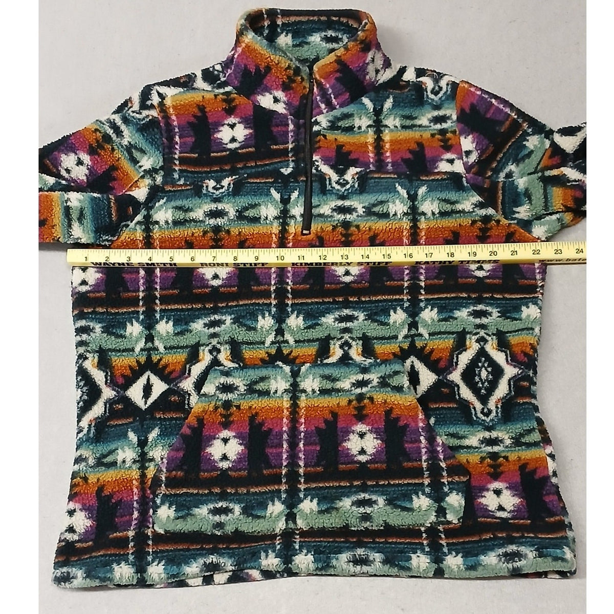 Crazy Train (Small) Multicolor Aztec/Western Fleece Jacket