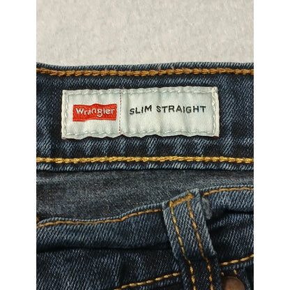 Wrangler (No Size) Men's Slim Straight Fit Dark Blue Denim Jeans