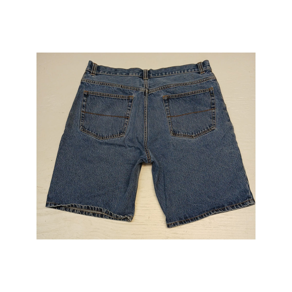 Faded Glory (38) Classic Fit Blue Denim Chino Shorts