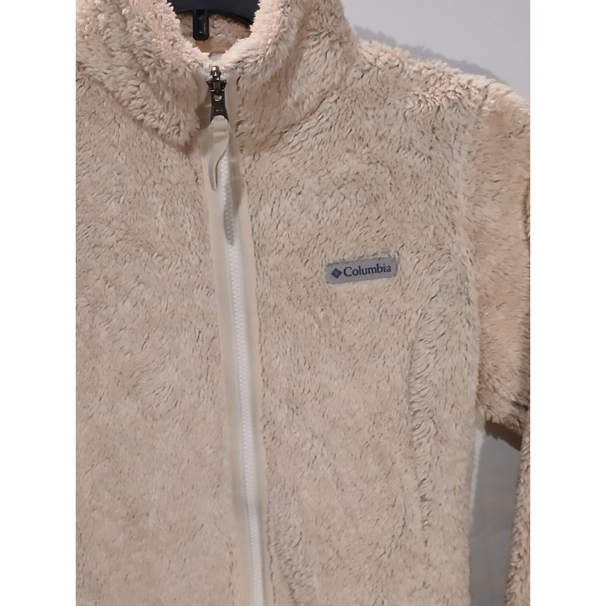 Columbia (Small) Beige Zip Fleece Pullover Fashion Jacket