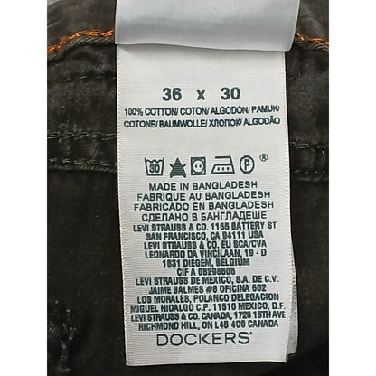 Dockers (36x30) Men's Charcoal Straight Fit Denim Jeans