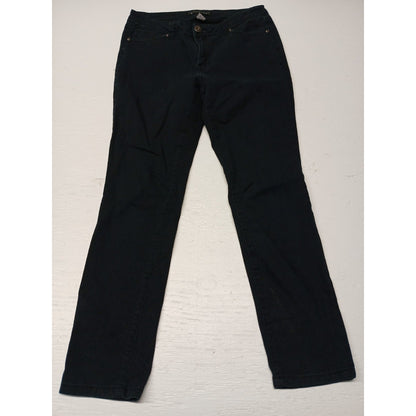 Baccini (10P) Women's Black Cheetah Printed Stretch Jeans