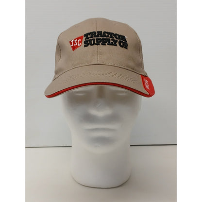 TSC Tractor Supply Co 1938 (OSFM) Strapback Beige Hat Cap