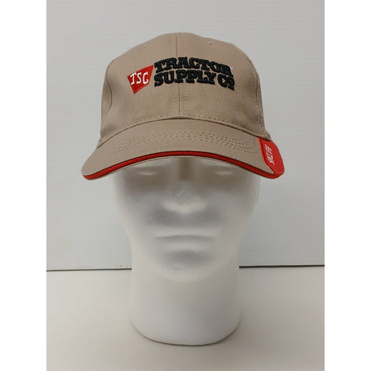 TSC Tractor Supply Co 1938 (OSFM) Strapback Beige Hat Cap