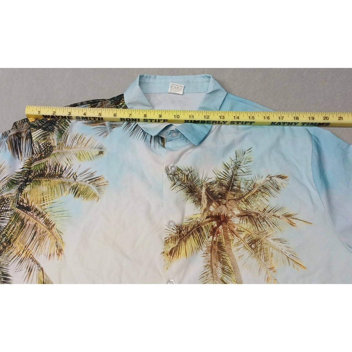 Men's (XL) Tropical Casual Summer Top Button Shirt