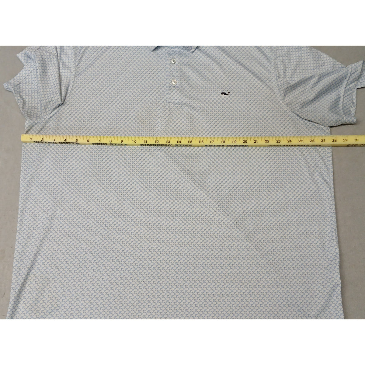 Vineyard Vines (2XL) White Button Silk Collar Polo Tee Shirt
