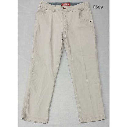 Coleman (32x30) Ivory Straight Fit Cargo Carpenter Jeans