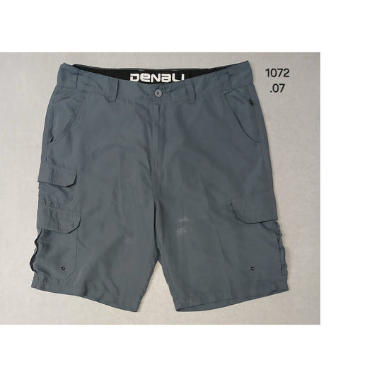Denali (36) Gray Hybrid Outdoor Cargo Style Dri-Fit Shorts