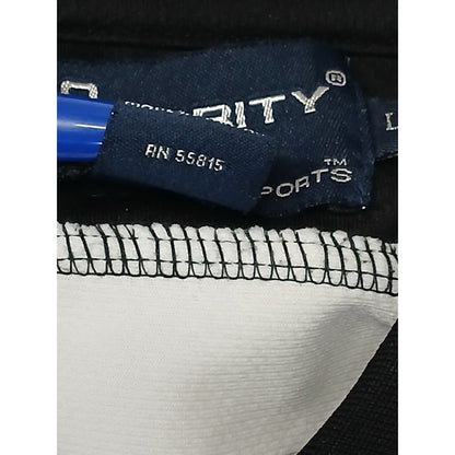Pro Celebrity (Large) Black Short Sleeve Collar Golf Shirt