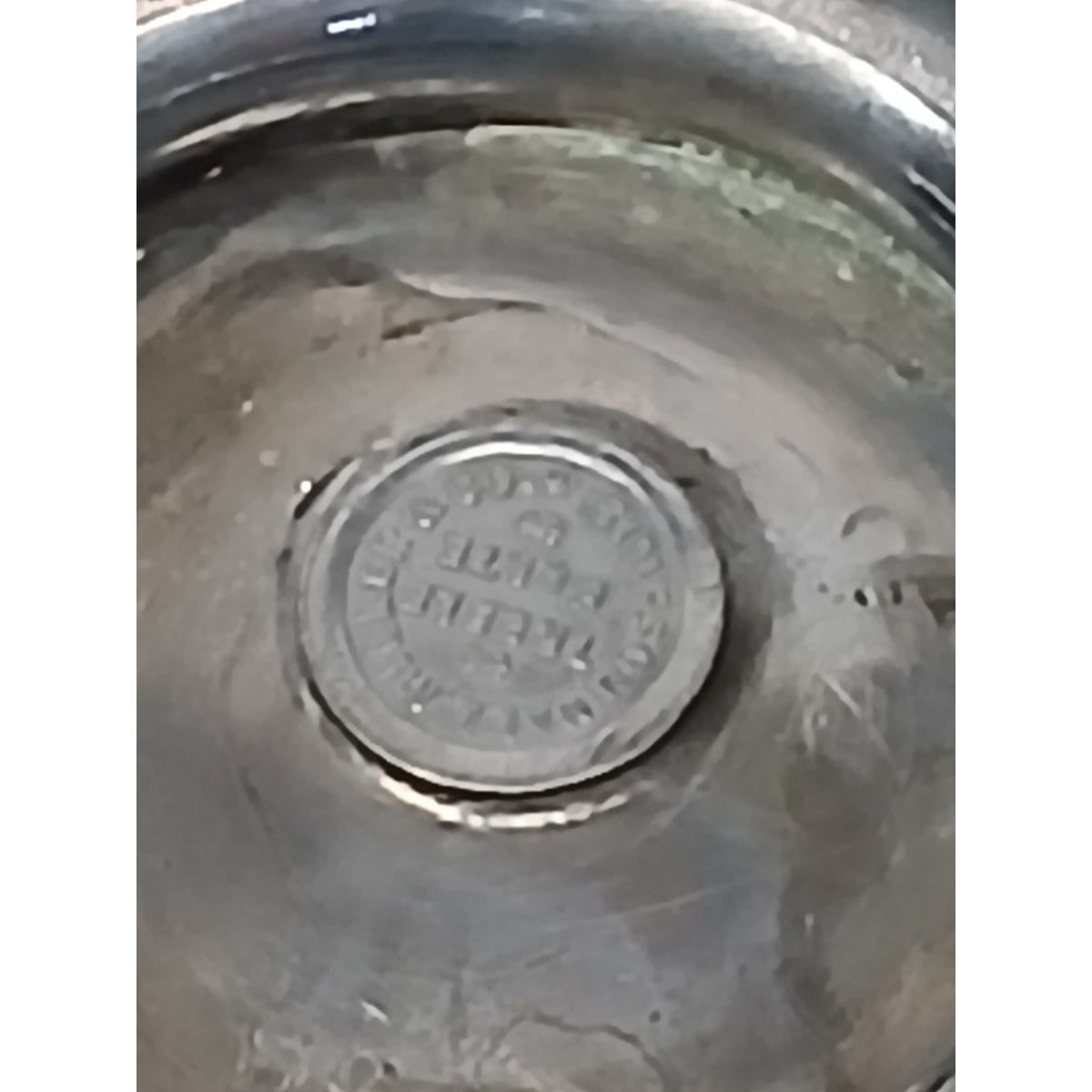 Simpson Hall Miller & Co. Treble Plate Antique Cup with Floral Engraved Design