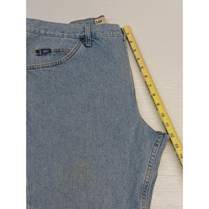Lee (40x29) Regular Fit Straight Blue Denim Jeans
