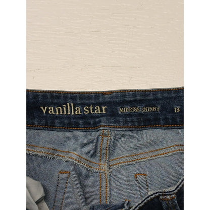 Vanilla Star (13)Women's Mid-Rise Skinny Blue Denim Jeans