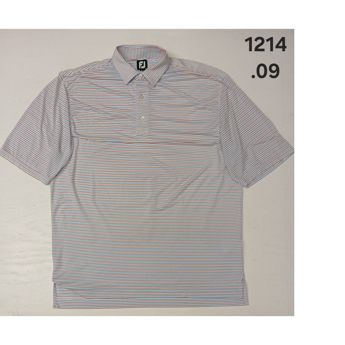Foot Joy (XL) Multicolor Stripe Button Polo Golf Shirt