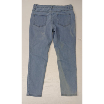 Honey & Bristle (12P) Straight Blue Denim Stretch Jeans